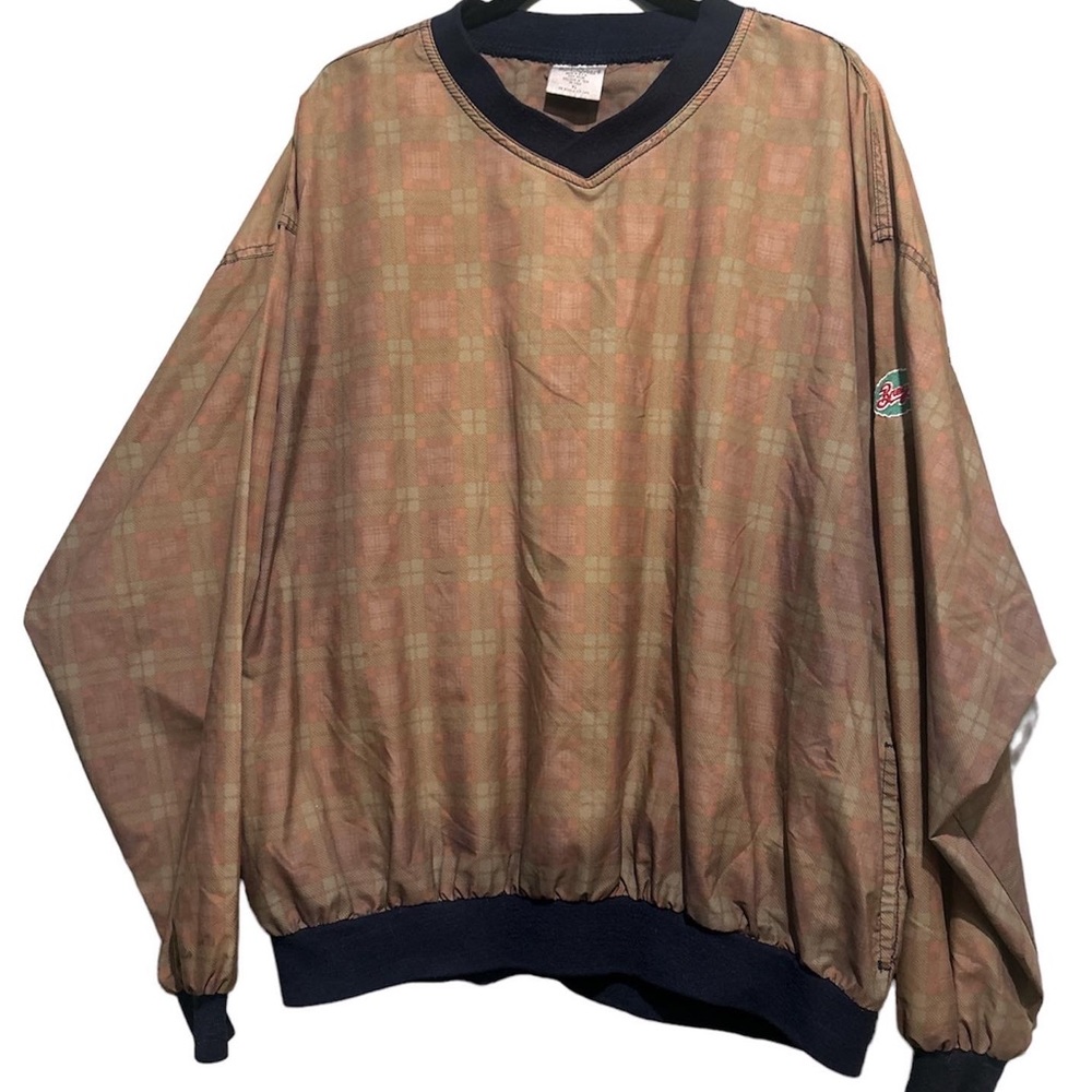 XL rare (employees only) Vintage munsingwear plaid breyers ice cream sweatshirt.